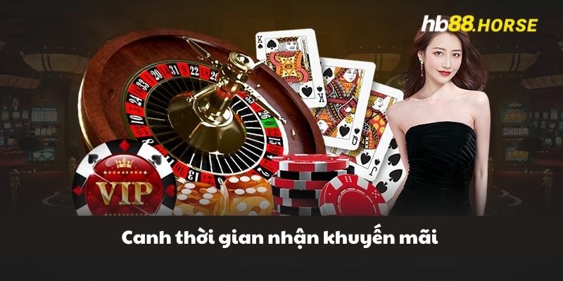 Canh thời gian nhận khuyến mãi
