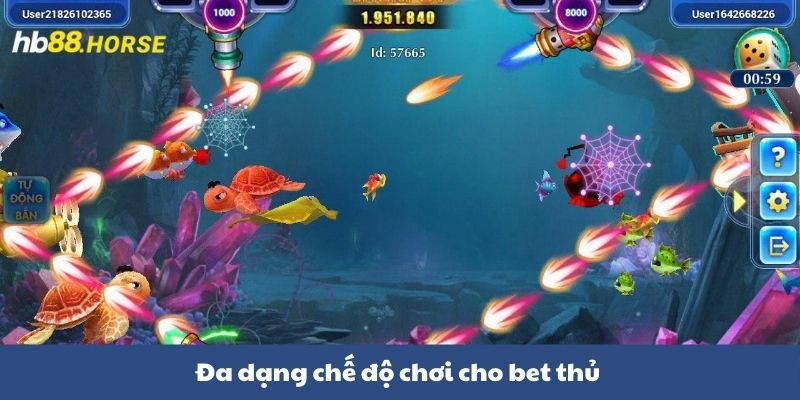 Đa dạng chế độ chơi cho bet thủ 