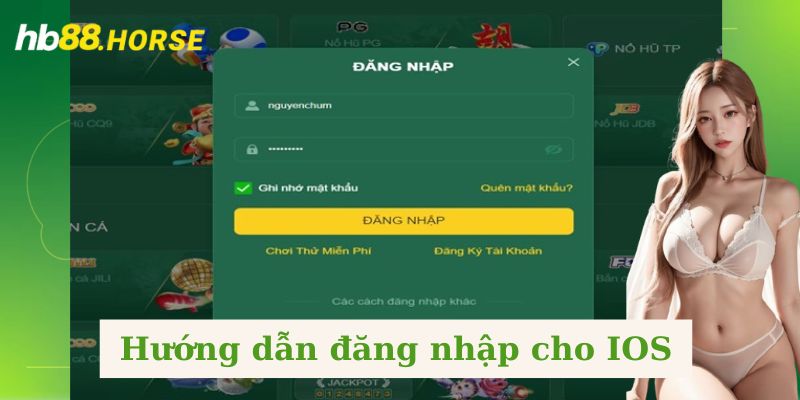 Hướng dẫn đăng nhập cho IOS