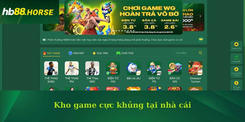Kho game cực khủng tại nhà cái